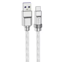 Дата кабель Hoco U113 Solid 100W USB для Type-C (1m) Silver