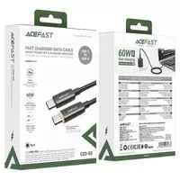 Дата кабель Acefast C23-03 Type-C to Type-C 60W (1.2m) Black