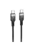 Дата кабель Hoco X109 Energy silicone Type-C to Type-C 60W (3m) Black