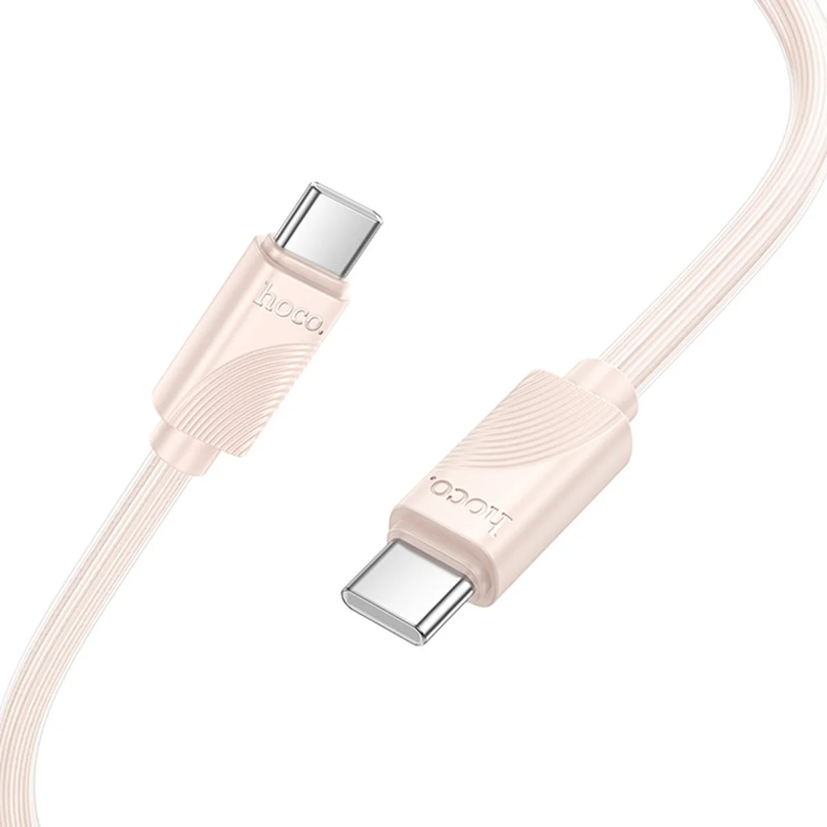 Дата кабель Hoco X114 Energy Type-C to Type-C 60W (1m) Pink