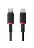 Дата кабель Baseus Dura Series Fast Charging Type-C to Type-C 100W (1m) (P10377803U01) Red / Black