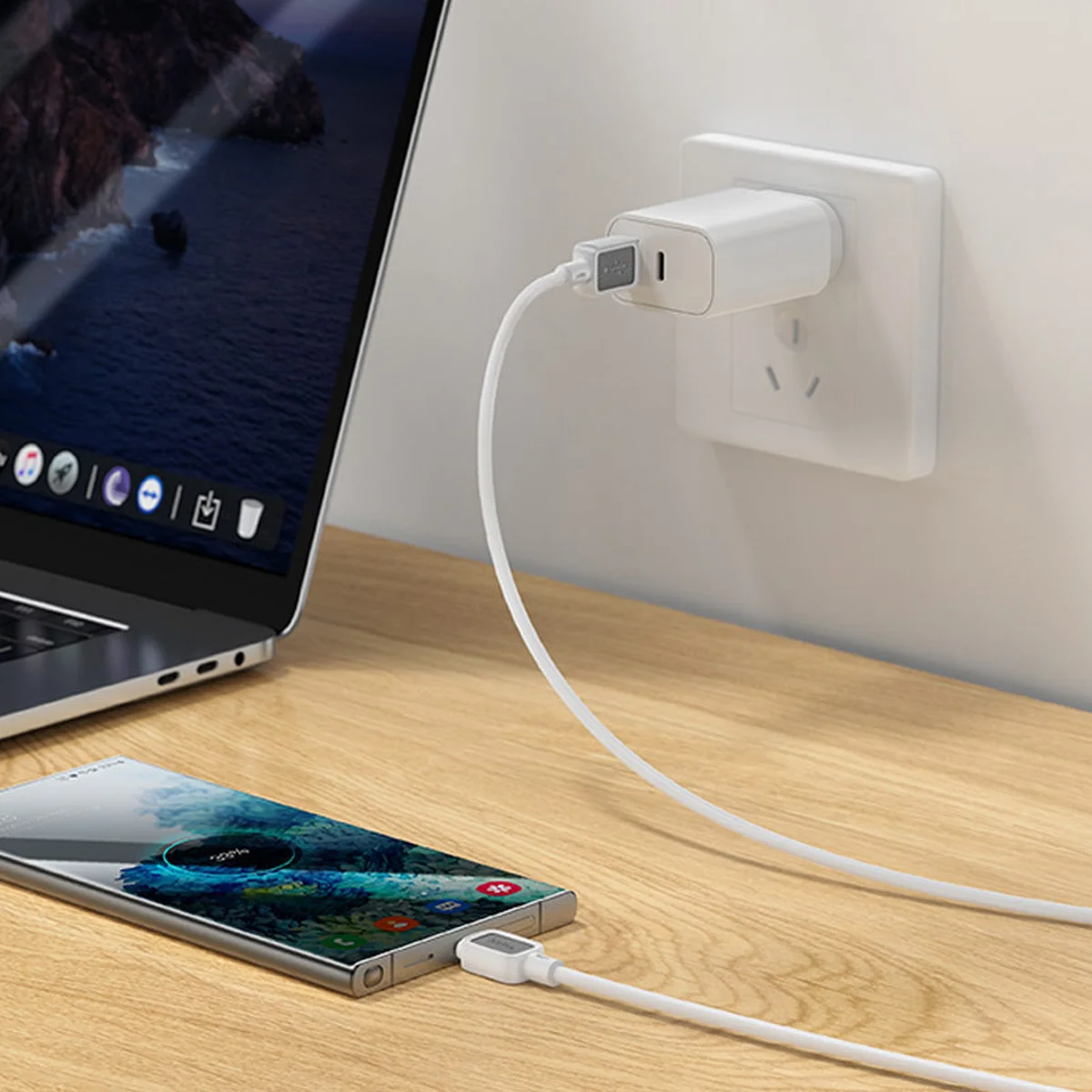 Дата кабель Hoco X108 Benefit USB to Type-C 3A (1m) White