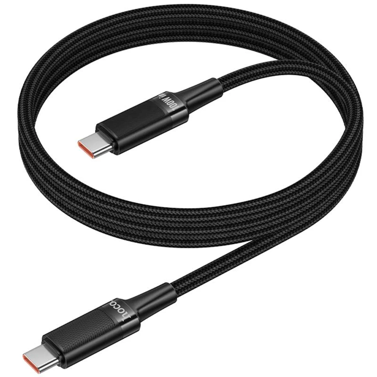 Дата кабель Hoco U153 Extreme Type-C to Type-C 100W (1.2m) Black