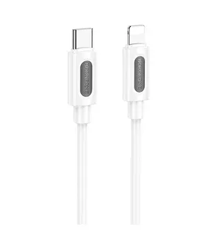 Дата кабель Borofone BX114 Structure Type-C to Lightning 27W (1m) White