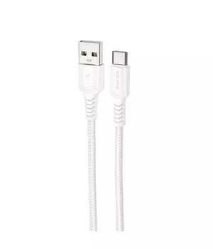 Дата кабель Borofone BX116 Certain USB для Type-C 3A (1m) White