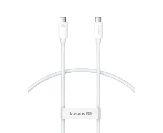 Дата кабель Baseus Superior 2 USB4 Full-Function Type-C to Type-C 240W (1.8m) (P10365200211-05) Moon White