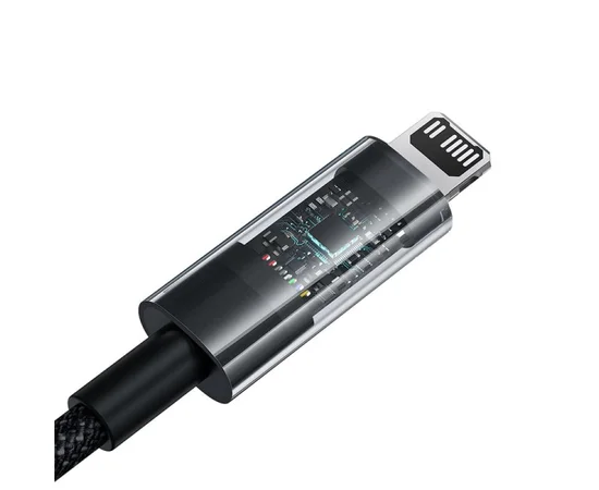 Дата кабель Baseus Gem Fast Charging Type-C to Lightning 20W (2m) (P10373001211-01) Cluster Black