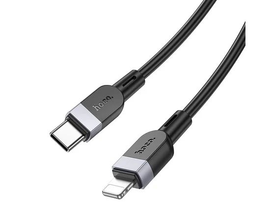 Дата кабель Hoco X109 Energy silicone Type-C to Lightning (1m) Black