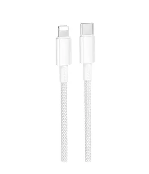 Дата кабель Borofone BX117 Source Type-C to Lightning 27W (1m) White