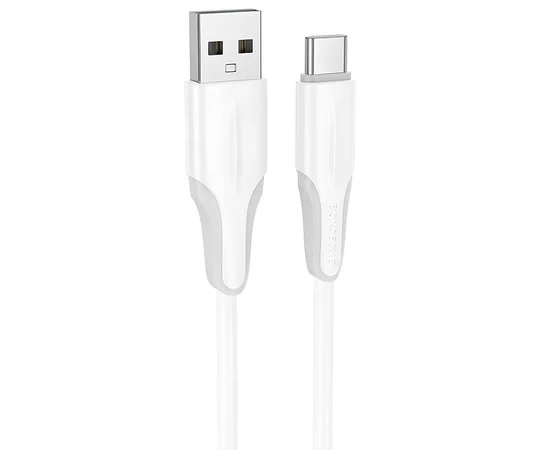 Дата кабель Borofone BX119 New USB to Type-C 3A (1m) White