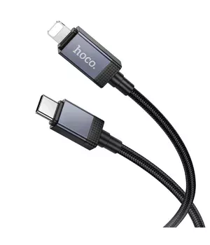 Дата кабель Hoco X118 Generic with display Type-C to Lightning 27W (1m) Black