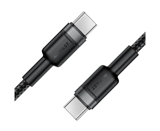 Дата кабель Acefast C22-03 Type-C to Type-C 60W (1.2m) Black