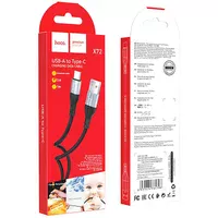 Дата кабель Hoco X72 Creator silicone USB to Type-C (1m) Black
