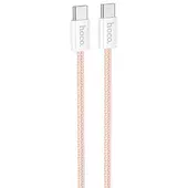 Дата кабель Hoco X104 Source 60W Type-C to Type-C (1m) Pink