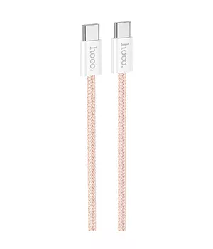 Дата кабель Hoco X104 Source 60W Type-C to Type-C (1m) Pink