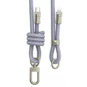 Дата кабель-шнурок Hoco GH7 Elegant Type-C to Lightning (1.8m) Denim Blue