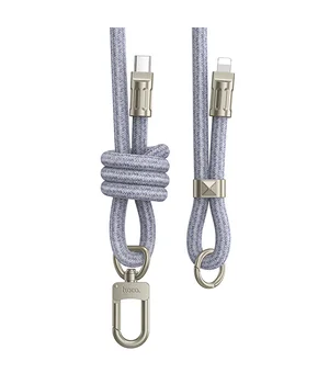 Дата кабель-шнурок Hoco GH7 Elegant Type-C to Lightning (1.8m) Denim Blue