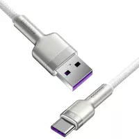 Дата кабель Baseus Cafule Metal Data USB Type-C 66W (1m) (CAKF00010) White
