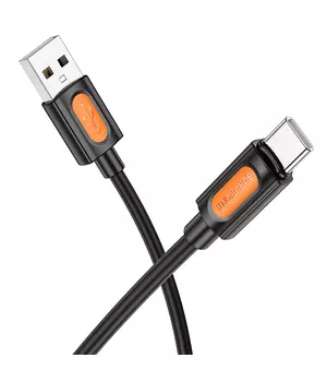 Дата кабель Borofone BX114 Structure USB to Type-C 3A (1m) Black