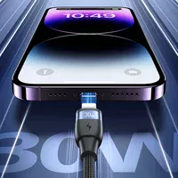 Дата кабель Usams US-SJ635 U85 Type-C to Lightning 30W (2m) Black