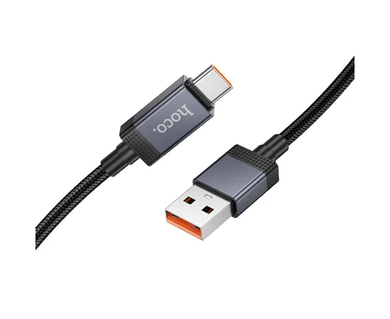 Дата кабель Hoco X118 Generous with display USB to Type-C 5A (1m) Black