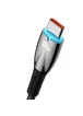 Дата кабель Baseus Glimmer Series Fast Charging Data Cable USB to Type-C 100W 1m (CADH00040) Black