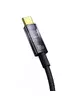 Дата кабель Baseus Explorer with Auto Shutdown Type-C to Type-C 100W (1m) (P103197031) Cluster Black