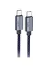 Дата кабель Hoco U134 Primero Type-C to Type-C 240W (1.8m) Dark Blue