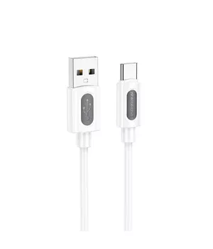 Дата кабель Borofone BX114 Structure USB to Type-C 3A (1m) White