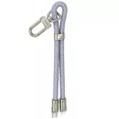 Дата кабель-шнурок Hoco GH5 Elegant Type-C to Lightning (0.21m) Denim Blue