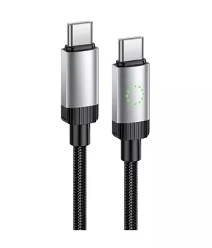 Дата кабель Hoco X117 Star Type-C to Type-C 60W (1m) Black