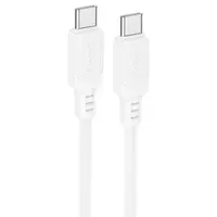 Дата кабель Borofone BX115 Lotto Type-C to Type-C 60W (1m) White