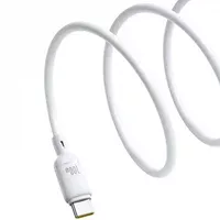Дата кабель Baseus Silky Series OS Fast Charging Type-C to Type-C 100W (1m) (P10377704) Moon White