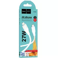 Дата кабель Hoco X124 Bien silicone Type-C to Lightning 27W (1m) White