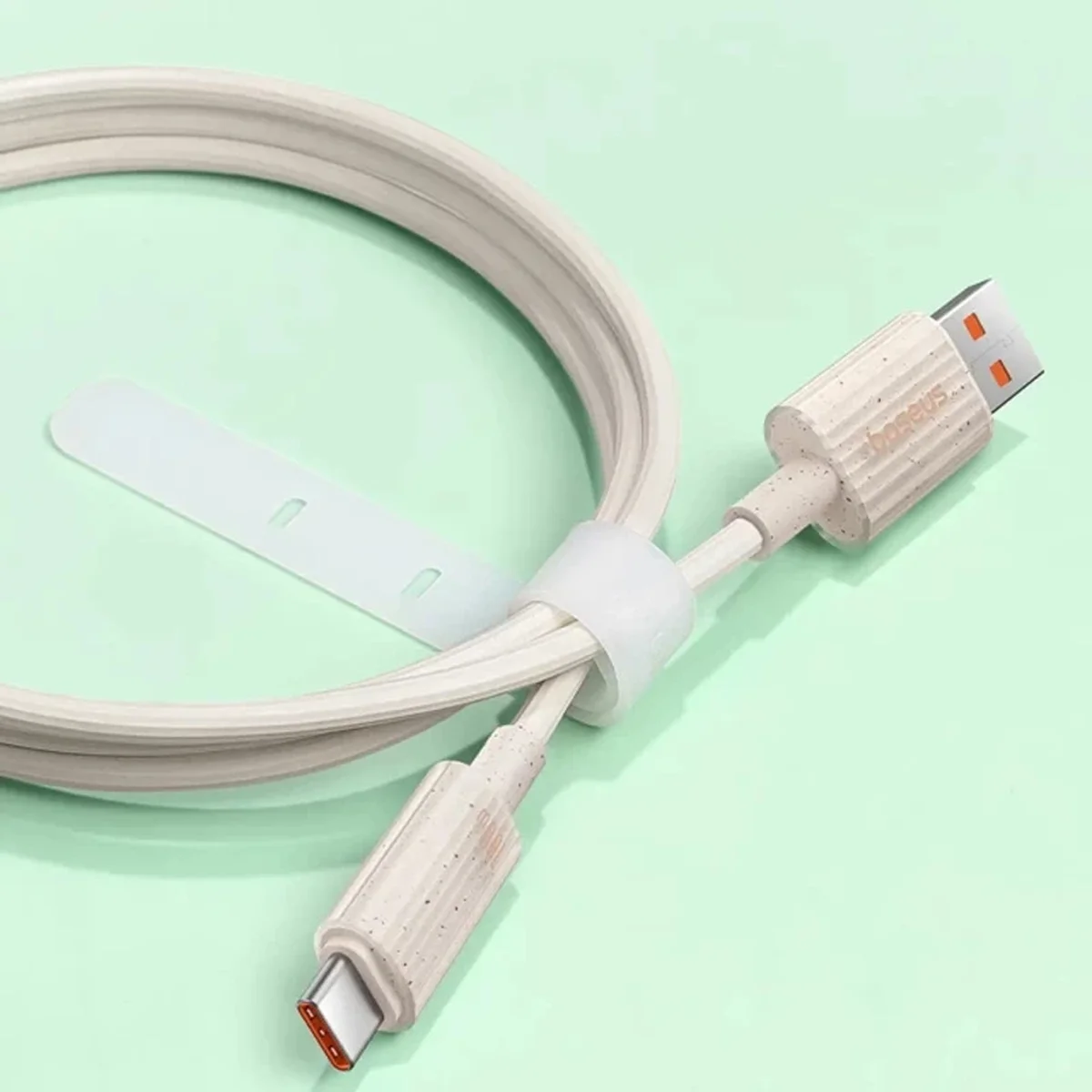 Дата кабель Baseus Habitat Series Fast Charging USB to Type-C 100W (1m) (P10360203421) Wheat Pink
