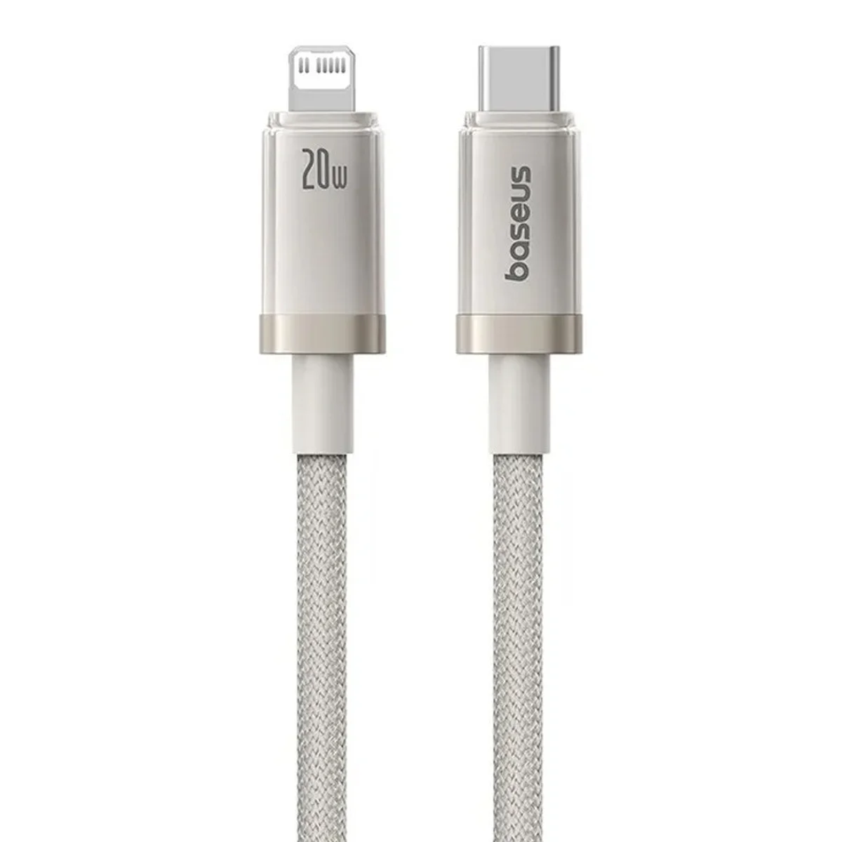Дата кабель Baseus Titanium Alloy Fast Charging Type-C to Lightning 20W (1m) (P10378101) Galaxy Titanium Gold