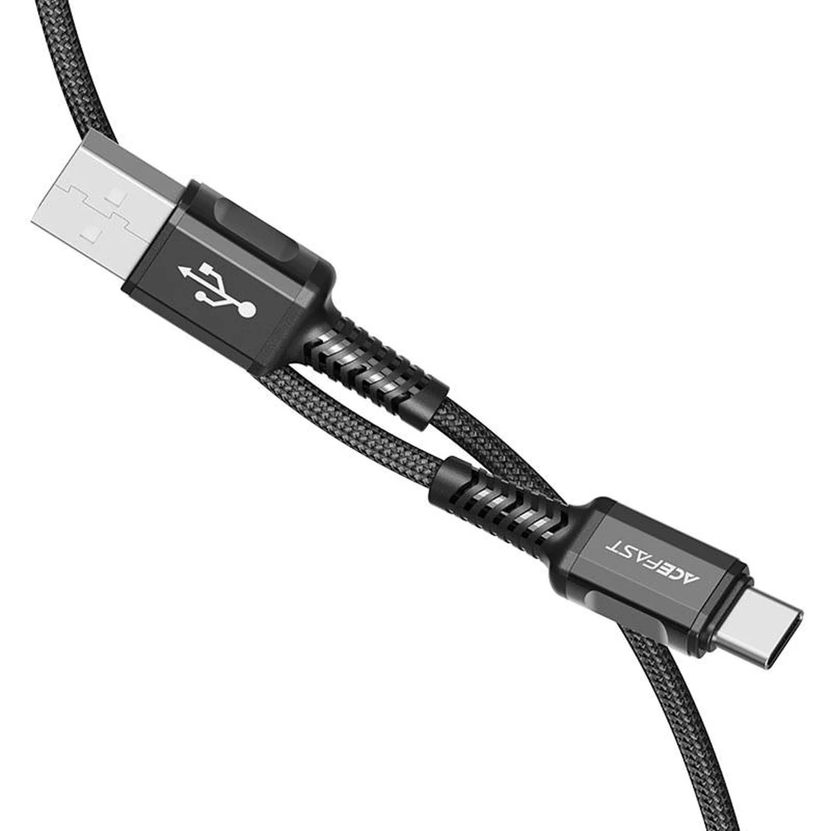 Дата кабель Acefast C1-04 USB to Type-C 3A (1.2m) Black