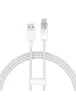 Дата кабель Baseus Explorer USB to Type-C 100W with Smart Temperature Control (1m) (CATS01040) White