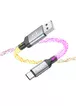 Дата кабель Hoco U112 Shine 2.4A USB to Type-C (1m) Gray