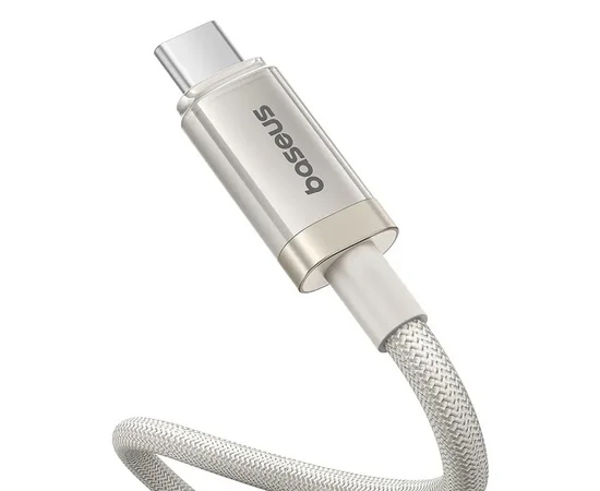Дата кабель Baseus Titanium Alloy Fast Charging Type-C to Lightning 20W (1m) (P10378101) Galaxy Titanium Gold
