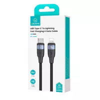 Дата кабель Usams US-SJ635 U85 Type-C to Lightning 30W (2m) Black