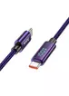 Дата кабель Hoco U125 Benefit 100W Type-C to Type-C (1.2m) Purple
