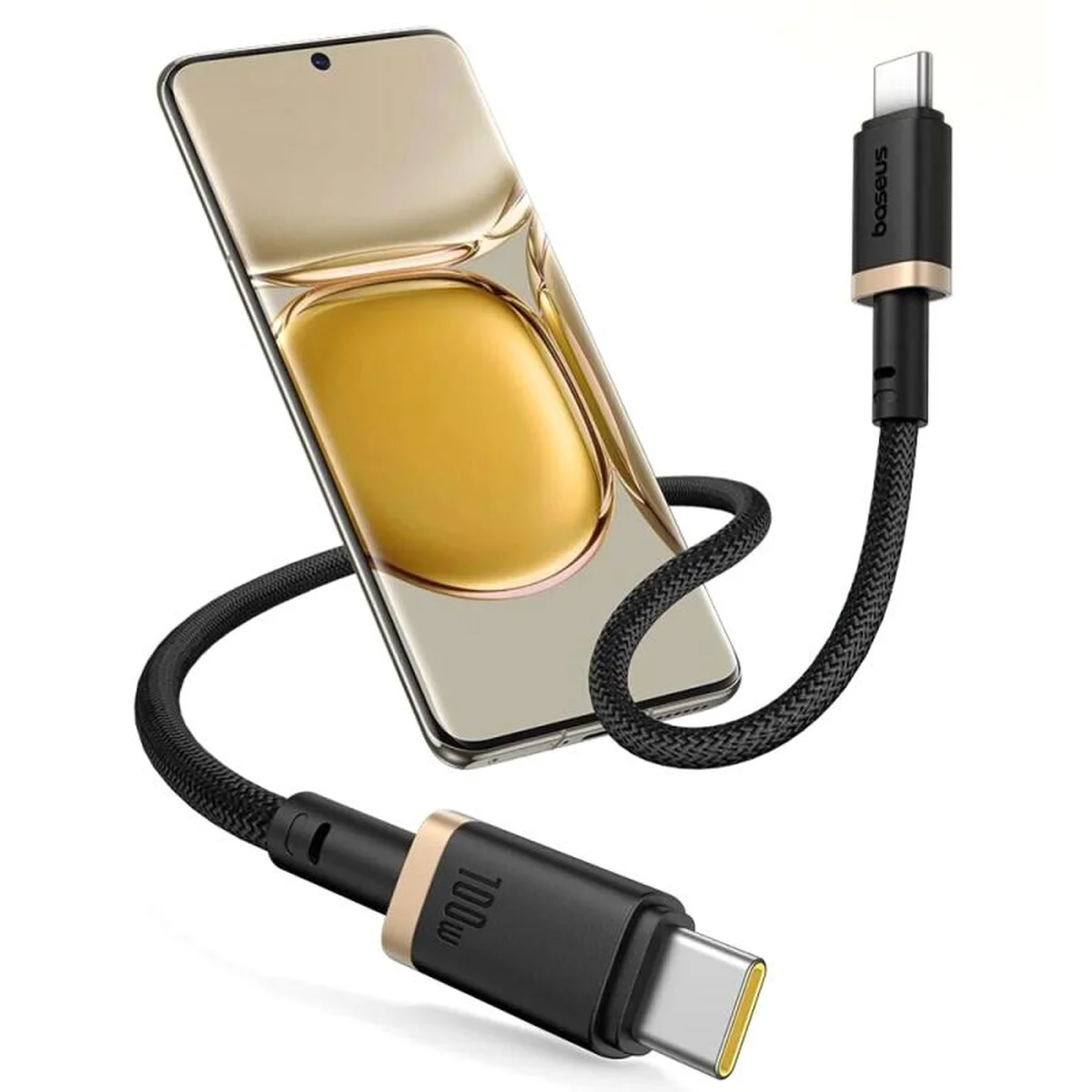 Дата кабель Baseus Dura Series Fast Charging Type-C to Type-C 100W (1m) (P10377803U01) Gold / Black
