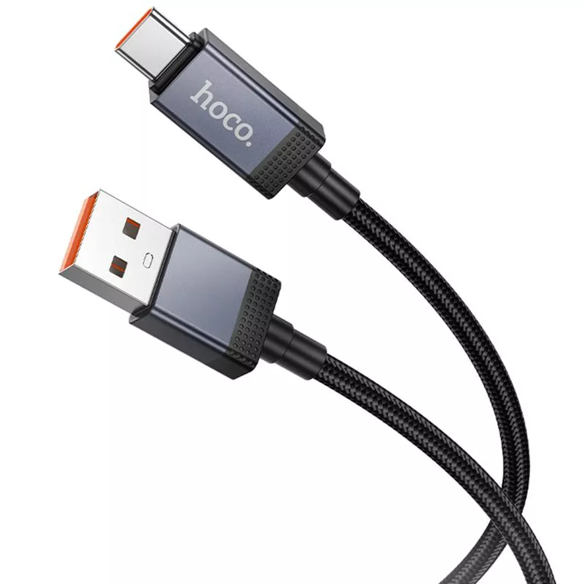 Дата кабель Hoco X118 Generic with display USB to Type-C 5A (1m) Black