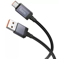 Дата кабель Hoco X118 Generous with display USB to Type-C 5A (1m) Black