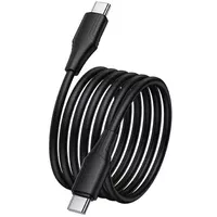 Дата кабель Hoco X124 Bien silicone Type-C to Type-C 60W (1m) Black