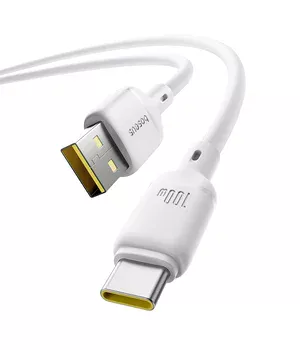 Дата кабель Baseus Silky Series OS Fast Charging USB to Type-C 100W (1m) (P10377703) Moon White