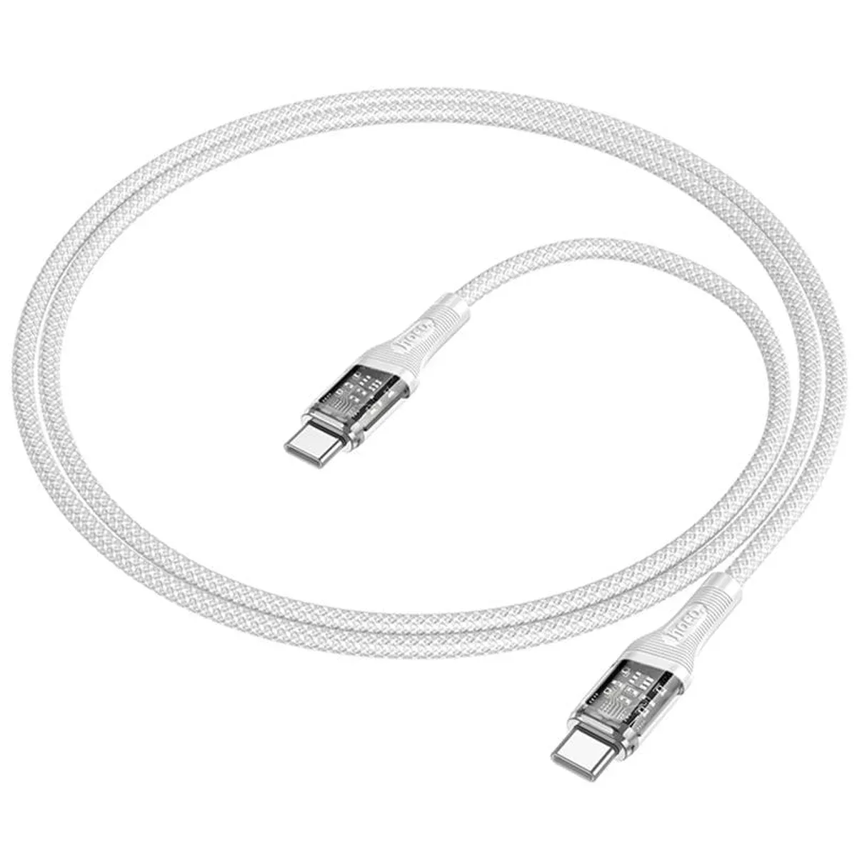 Дата кабель Hoco U111 Discovery Edition Type-C to Type-C 60W (1.2m) Grey