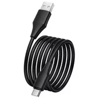Дата кабель Hoco X124 Bien silicone USB to Type-C 3A (1m) Black