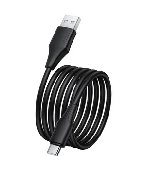 Дата кабель Hoco X124 Bien silicone USB to Type-C 3A (1m) Black Дата кабель Hoco X124 Bien silicone USB to Type-C 3A (1m) Black